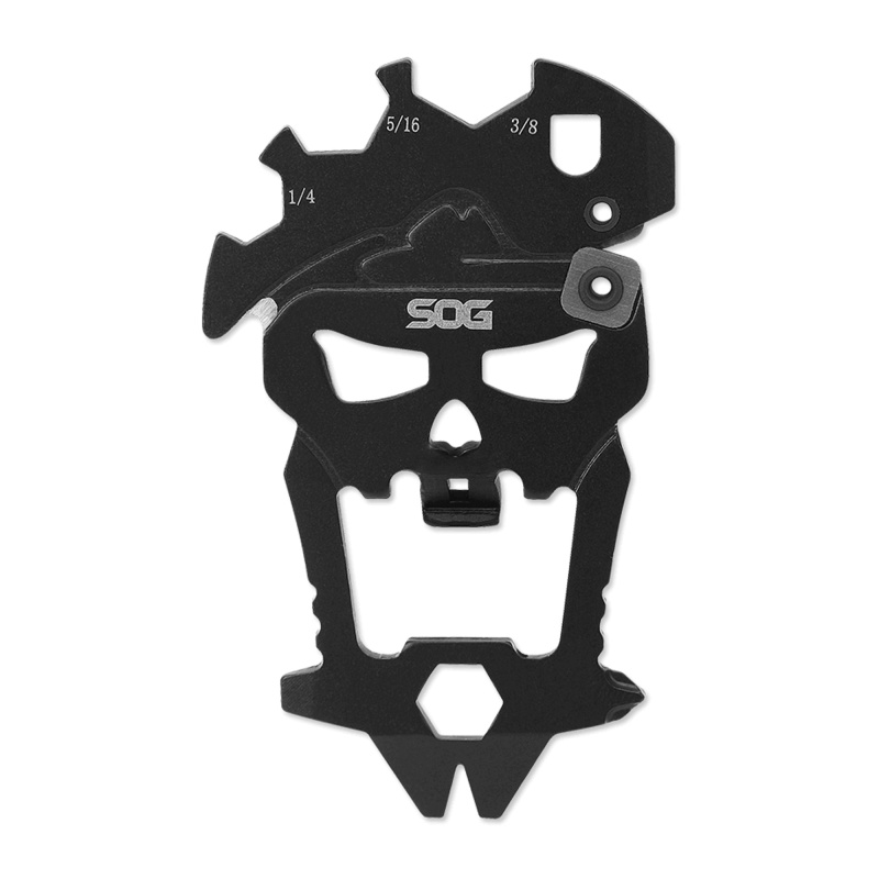 Sog Knives & Tools, Macv, 2.5" 12 In 1 Tool, 420 Stainless Steel, Hardcased Black Finish, Black