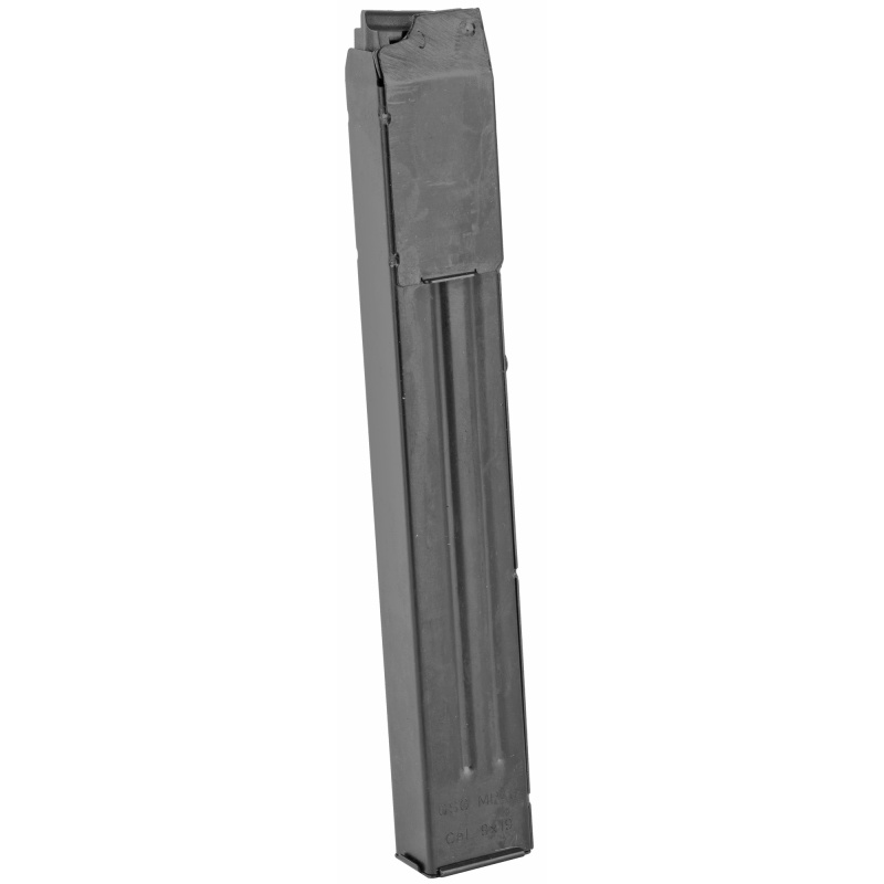 American Tactical, Pistol Magazine, 9Mm, 10 Rounds, Fits Mp40 Pistols, Steel, Matte Finish, Black