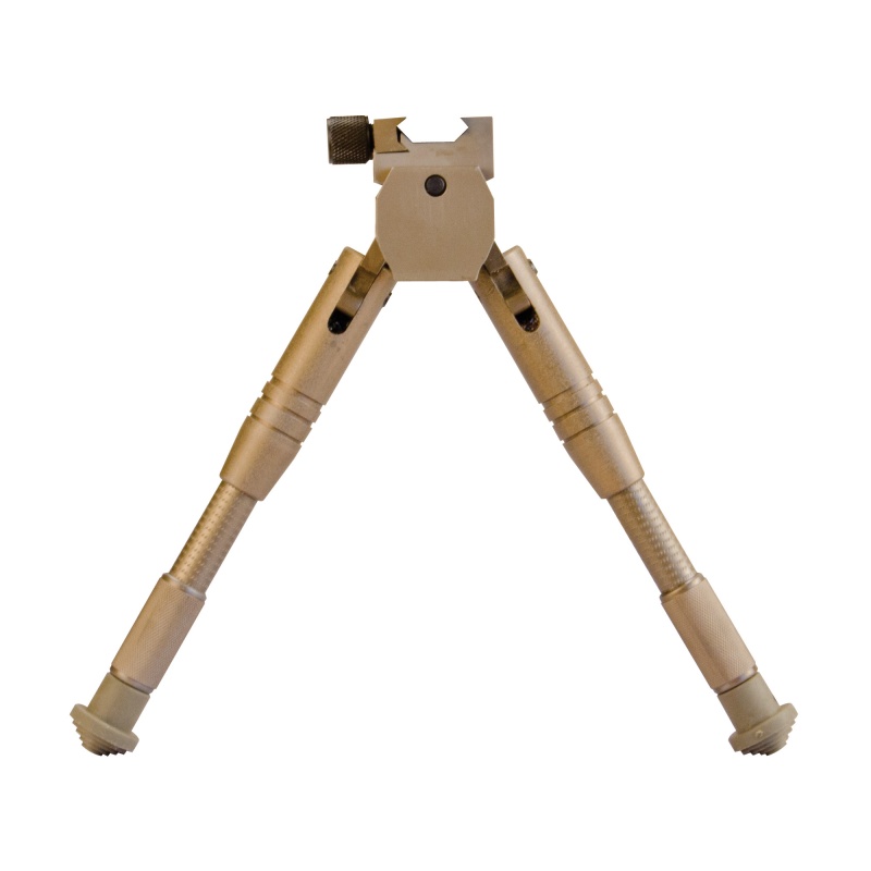 Caldwell, Prone Bipod, Attaches To Picatinny Rail, Aluminum, Fits Ar Rifles, Desert Tan