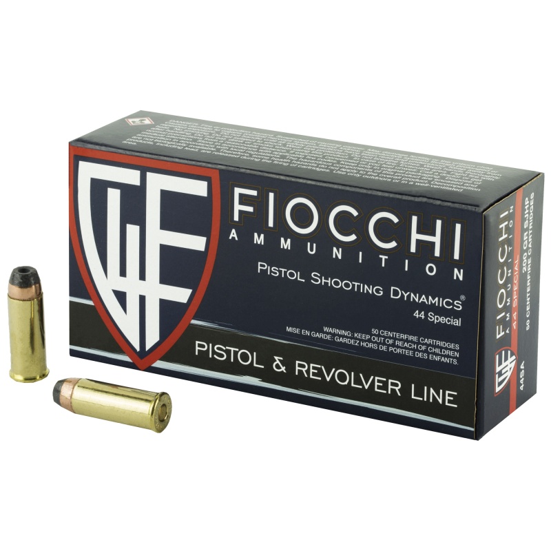 Fiocchi Ammunition, Centerfire Pistol, 44 Special, 200 Grain, Xtp, 50 Round Box