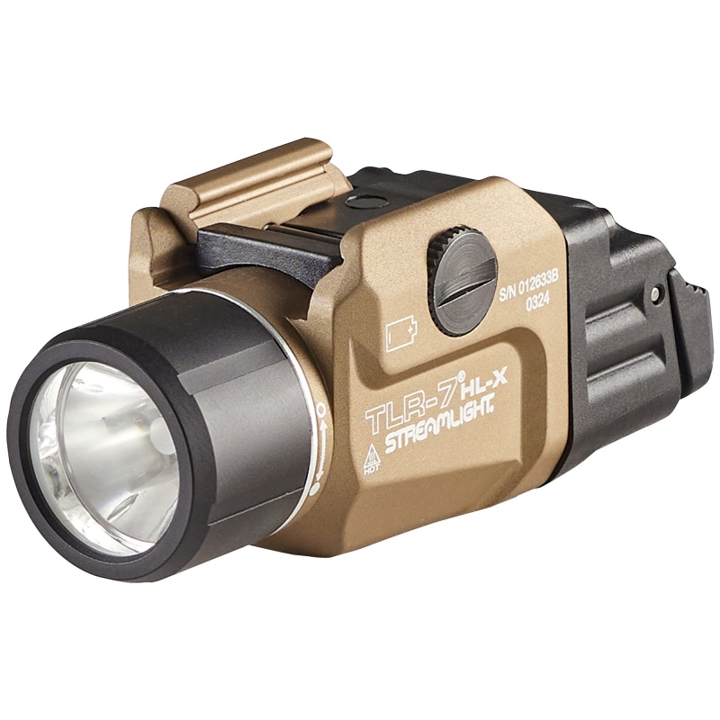 Streamlight, Tlr-7 Hl-X Usb, 1,100 Lumens, 1 Hour Runtime, Multi-Fuel, Anodized Finish, Flat Dark Earth, Includes High And Low Switch, (1) Sl-B9 Rechargeable Battery, Usb Charging Cable, Multitool And Key Kit