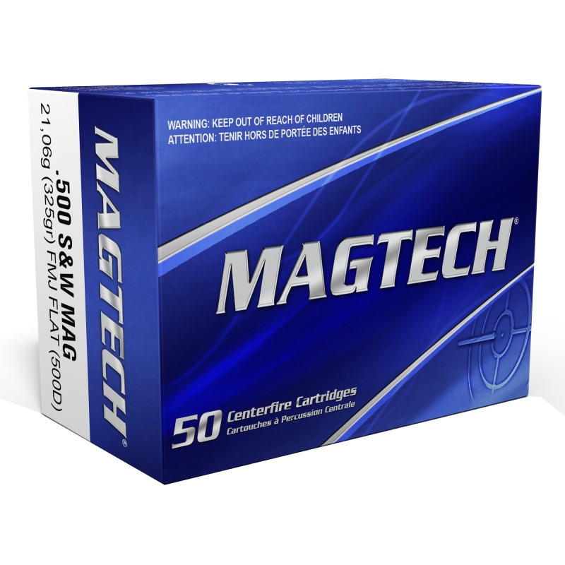 Magtech, Sport Shooting, 500 S&W, 325 Grain, Full Metal Jacket, 20 Round Box