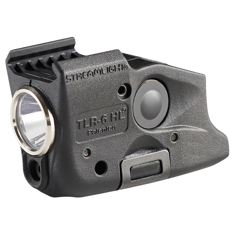 Streamlight, Tlr-6 Hl, Tac Light With Green Laser, Fits Glock 17,19,23,22, 300 Lumens, Matte Finish, Black, Includes Three Slb2 Batteries With Usb-C Charging Case