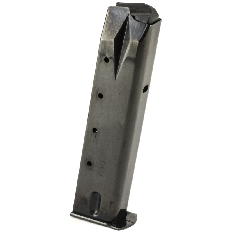 Mecgar, Pistol Magazine, 9Mm, 20 Rounds, Fits Ruger P85, Steel, Blued Finish
