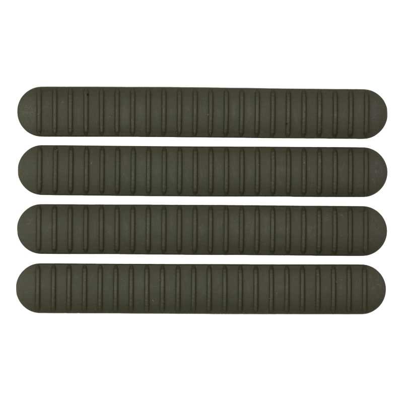 B5 Systems, Rail Covers, 4 Pack, Fits M-Lok Rails, Matte, Olive Drab Green
