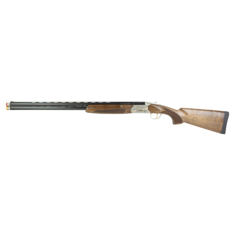 Tristar, Trinity Ii Talo Gold, Over/Under, 20 Gauge, 3" Chambers, 28" Barrels, Silver, Walnut Stock, Fiber Optic Sight, 2 Rounds, Includes (5)-Chokes (Sk, Ic, M, Im, F)