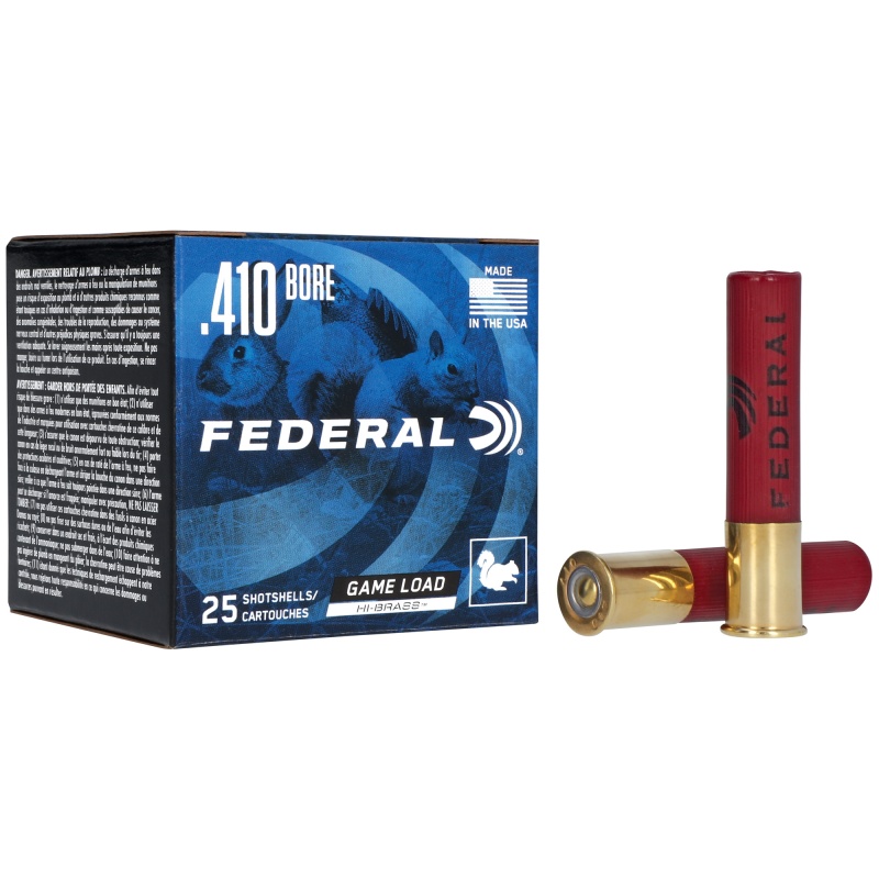 Federal Game-Shok 410 Bore #6 Shotshells