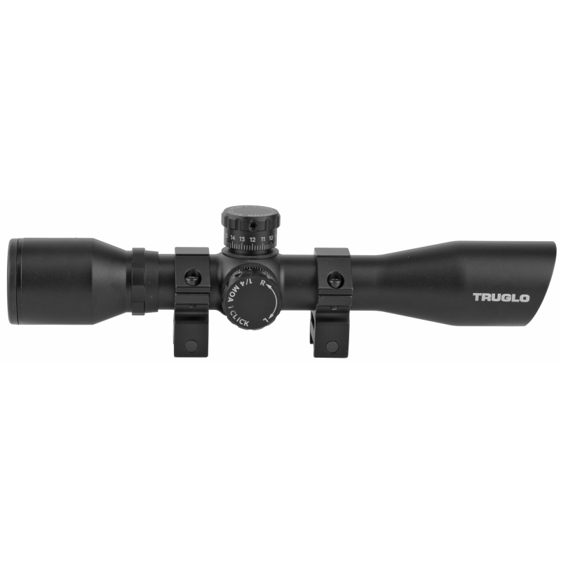 Truglo, Tactical Xtreme Rifle Scope, 4X32, 1", Mil-Dot Reticle, Includes Rings, Matte Finish