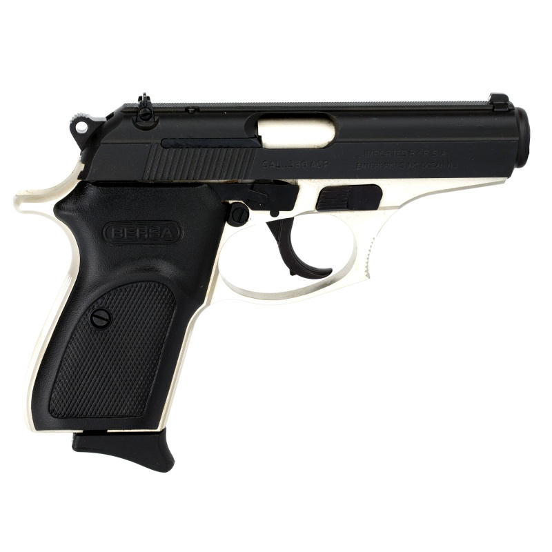 Bersa, Thunder, Double Action/Single Action, Semi-Automatic, Metal Frame Pistol, Compact, 380Acp, 3.5" Barrel, Alloy, Duotone Finish, Polymer Grips, Fixed Sights, 8 Rounds, 1 Magazine