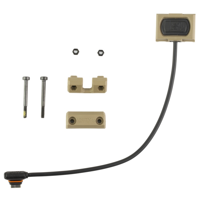 Unity Tactical, Modbutton Lite, Link, 7", Remote Switch For Usb-C, Fits Picatinny, Flat Dark Earth