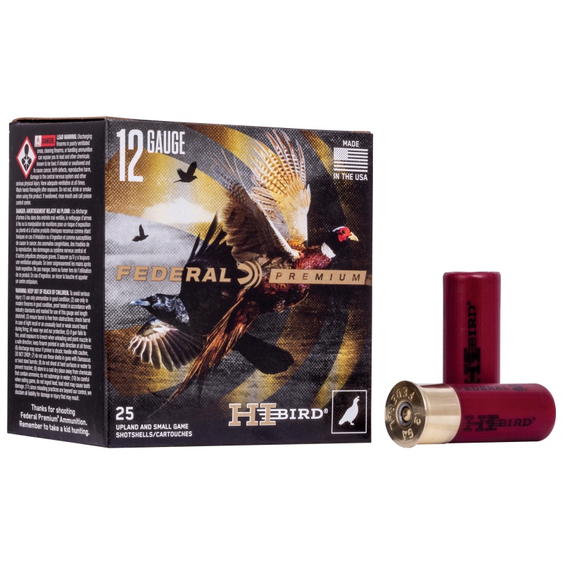 Federal, Hi-Bird, 12 Gauge, 2.75", #6, 1 1/4 Oz, Shot, 25 Round Box