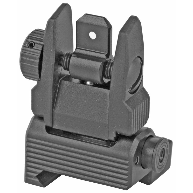 Leapers, Inc. - Utg, Accu-Sync Spring-Loaded Ar15 Flip-Up Rear Sight, Black