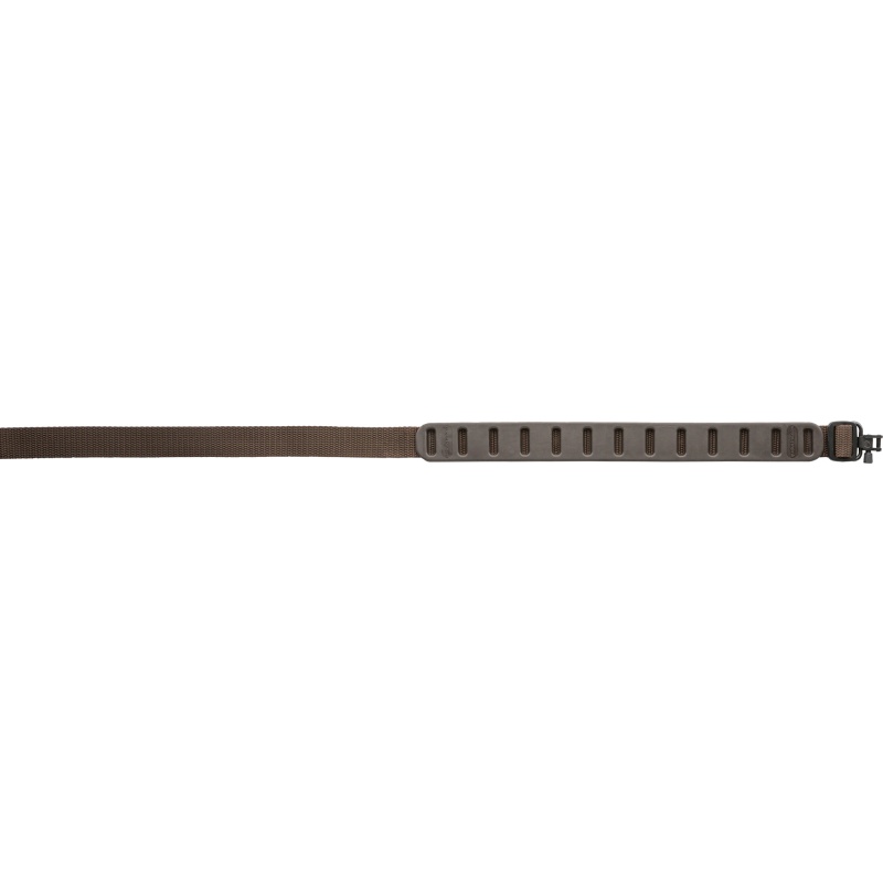 Quake, Claw Slimline, 2 Point Rifle Sling, Brown, Includes Hush Stalker Ii Qd Metal Sling Swivels