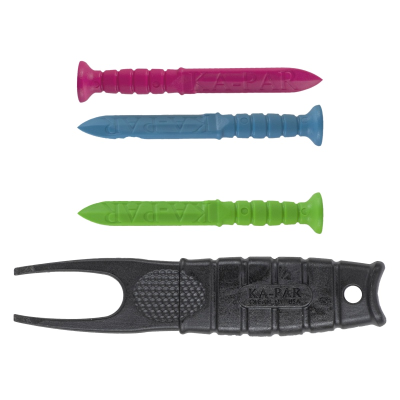 KA-PAR Golf Tool with Divot Tool and Tees
