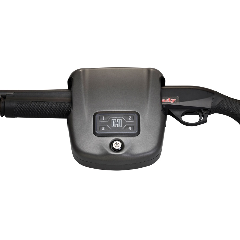 Hornady, Rapid Safe, Shotgun Wall Lock, Keypad Or Rfid, Includes Wristband, Key Fob And Rfid Stickers