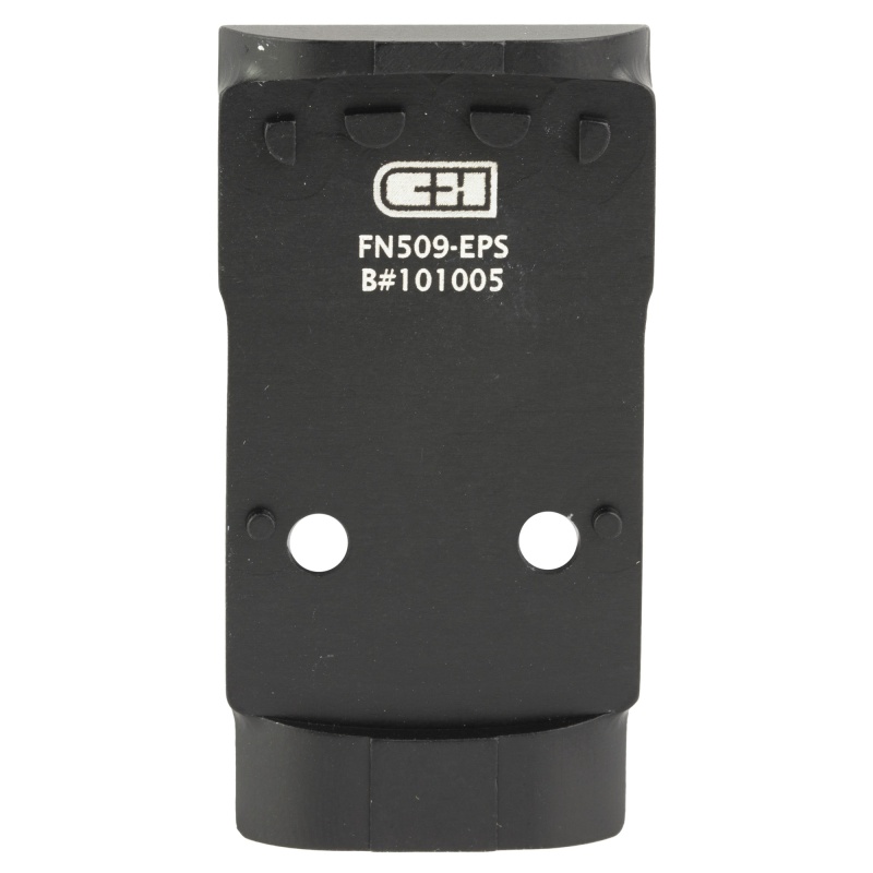 C&H Precision, V4, Optic Mounting Plate, For Optic Ready Fn 509/510/545 To Holosun Eps/Eps Carry, Anodized Finish, Black