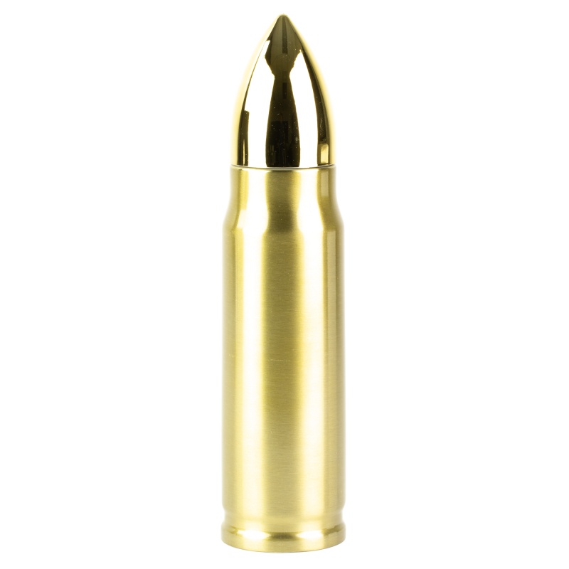 Caliber Gourmet, Bullet Thermos Bottle, Gold