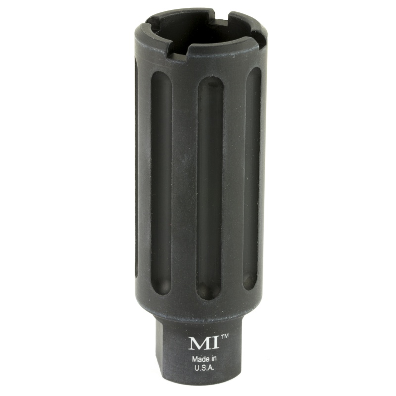 Midwest Industries, Blast Can, 5/8X24 Tpi, For .30 Caliber Rifles, Overall Length 3.375", Includes Crush Washer, Black Hardcoat Anodized 6061 Aluminum