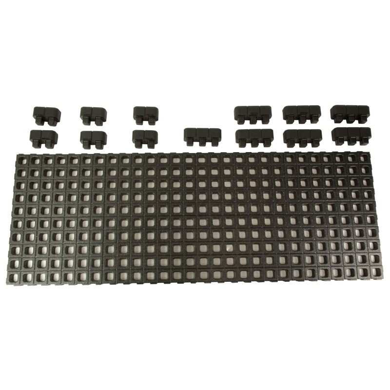 Magpul Industries, Daka, Grid Case Organizer, Expanded Polypropylene Foam Construction, Includes (8)-Grid Panels, (6)-Triple Blocks, (6)-Double Blocks, (4)-Daka Gear Straps, And (8)-Adhesive Gap Shims, Black, 2.5 Lbs