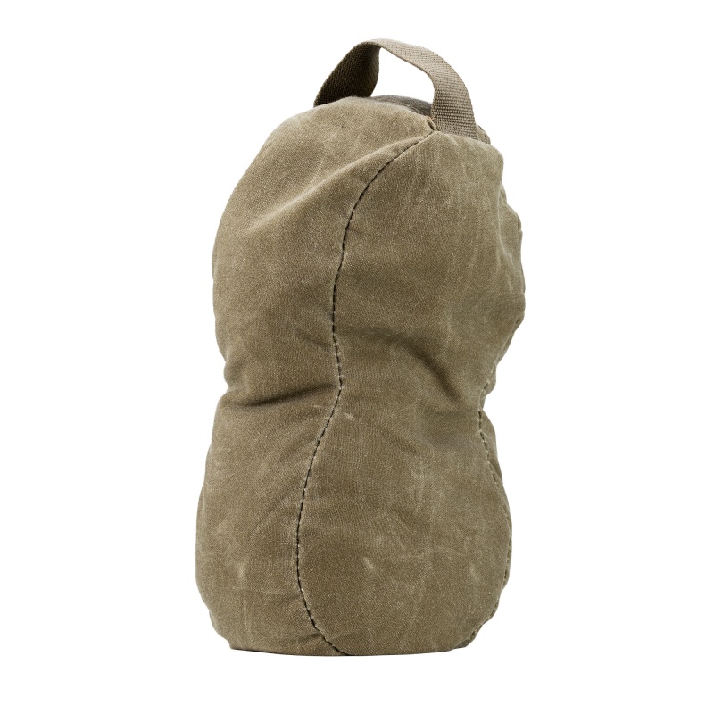 Mdt, Peanut, Waxed Canvas, Shooting Bag, Sand Fill, 10"X3.5"X5", Army Duck Canvas Construction, Grulla