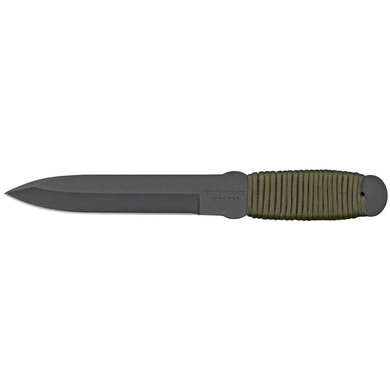 Cold Steel, True Flight Thrower, Fixed Blade Knife, 6.75" Blade, Plain Edge, 1055 Carbon Steel, Paracord Wrapped Handle, Includes Secure-Ex Sheath