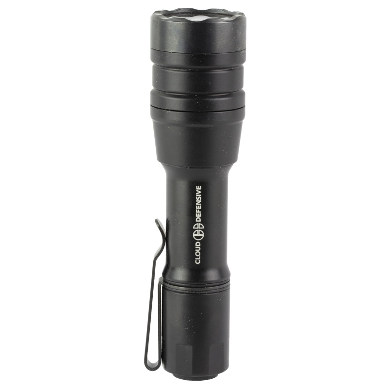 Cloud Defensive, Mch Duty, High-Output Handheld Light, 1,800 Lumens, 50,000 Candela, Tool Steel Bezel Ring, 5 Mode Programmable Output, 3 Nd Protectors, Accepts 18350 And Cr123a Batteries, Black
