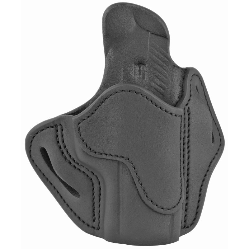 1791 Gunleather, Or Optic Ready, Belt Holster, Stealth Black Leather, Fits Cz P01/P10/P10c/P10s, Hk Vp9/Vp40, Fn Five-Seven Usg And Mk2, Right Hand, Size 2.4s