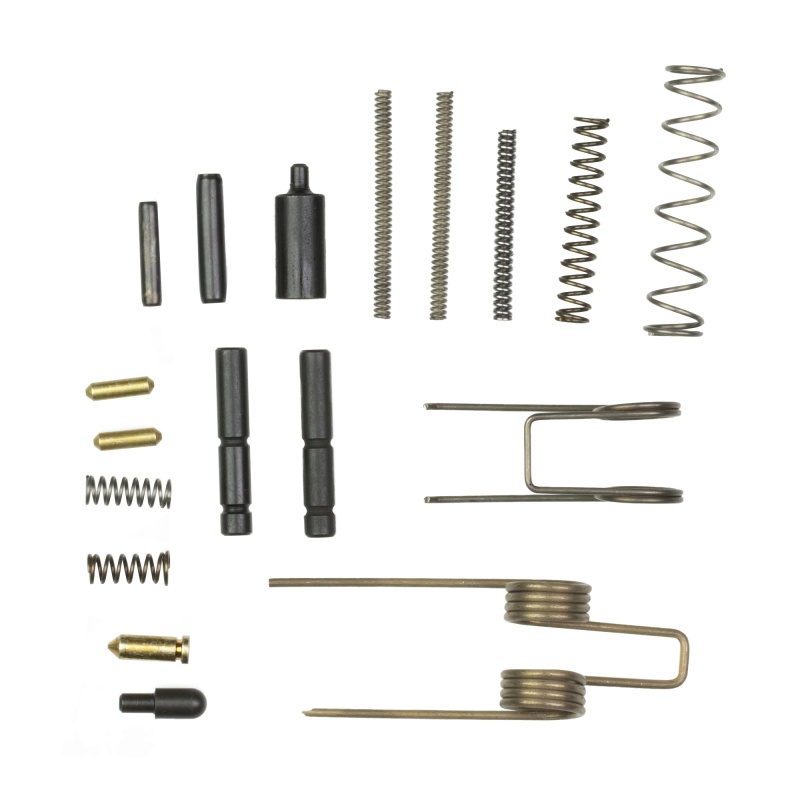 Lbe Unlimited, Ar Essentials Kit, Includes Bolt Catch Plunger, Bolt Catch Spring, Bolt Catch Roll Pin, Buffer Retainer, Buffer Retainer Spring, Disconnector Spring, Hammer Spring, Trigger Spring, Hammer Pin, Trigger Pin, Pivot Pin Detent, Pivot Pin Detent Spring, , Takedown Pin Detent, Takedown Pin Detent Spring, Selector Detent, Selector Detent Spring, Trigger Guard Roll Pin, Magazine Catch Spring