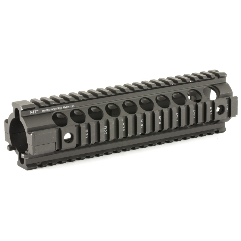 Midwest Industries, Generation 2 Forearm, Fits Ar Rifles, Mid Length, 4-Rail Handguard, Black