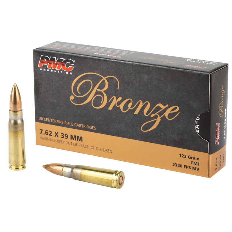 Pmc Ammunition, Bronze, 762X39, 123 Grain, Full Metal Jacket, 20 Round Box
