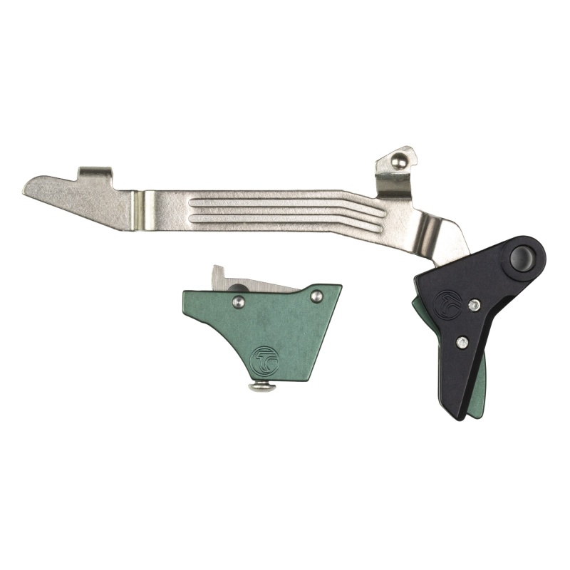 Timney Triggers, Alpha Competition Trigger, Anodized Finish, Green, Fits Gen 3 & Gen 4 - G17, G19, G22, G23, G34