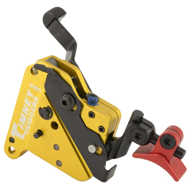 Timney Triggers, Remington 700 Calvin Elite Trigger, With Safety, Adjustable Trigger Shoe, Red Finish, Adjustable Trigger Pull 8Oz-2Lbs