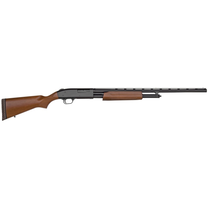 Mossberg, 500, Pump Action, 20 Gauge, 3" Chamber, 26" Vent Rib Barrel, Accuchoke, Blue Finish, Wood Stock, Bead Sight, 5 Rounds