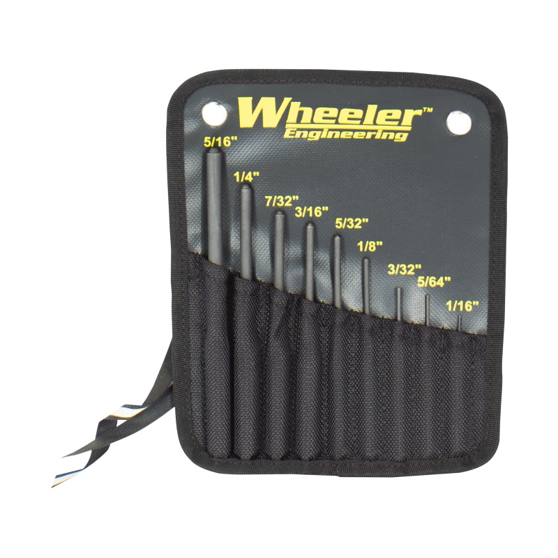 Wheeler, Roll Pin Punch Set Tool, 9 Piece Set