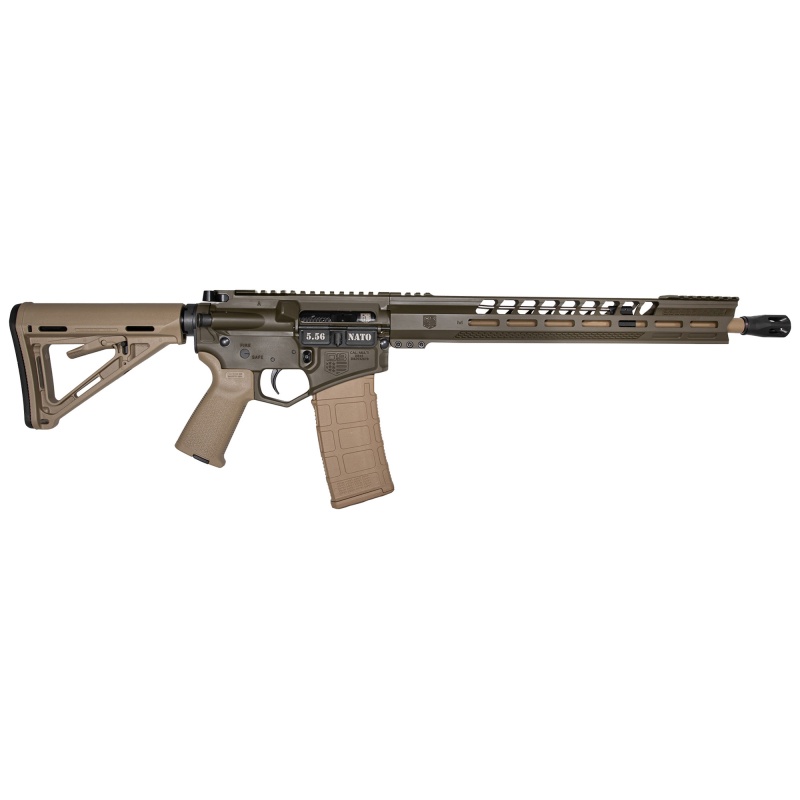 Diamondback Firearms, Db10, Semi-Automatic, Ar, 308 Winchester, 16" Barrel, Cnc Dbsb-Iv Flash Hider, Mid-Length Gas System, Cerakote Finish, Olive Drab Green, Flat Dark Earth Furniture, Magpul Moe K2 Pistol Grip, Magpul Moe Carbine Stock, 15" M-Lok Rail, 20 Rounds, 1 Magazine