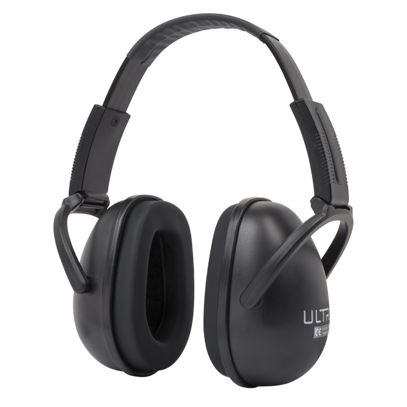 Allen Company ULTRX Sound Blocker Muffs, Black, NRR 23 dB