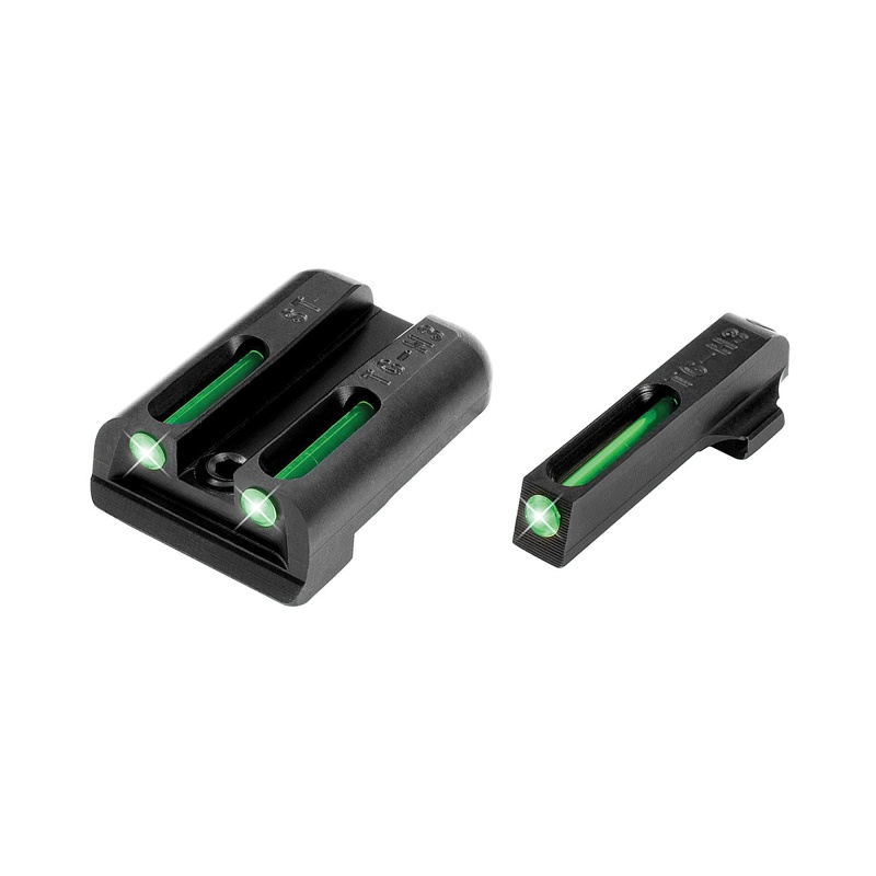 Truglo, Brite-Site Tritium/Fiber Optic Sight, Fits Sig #8 Front / #8 Rear, Green