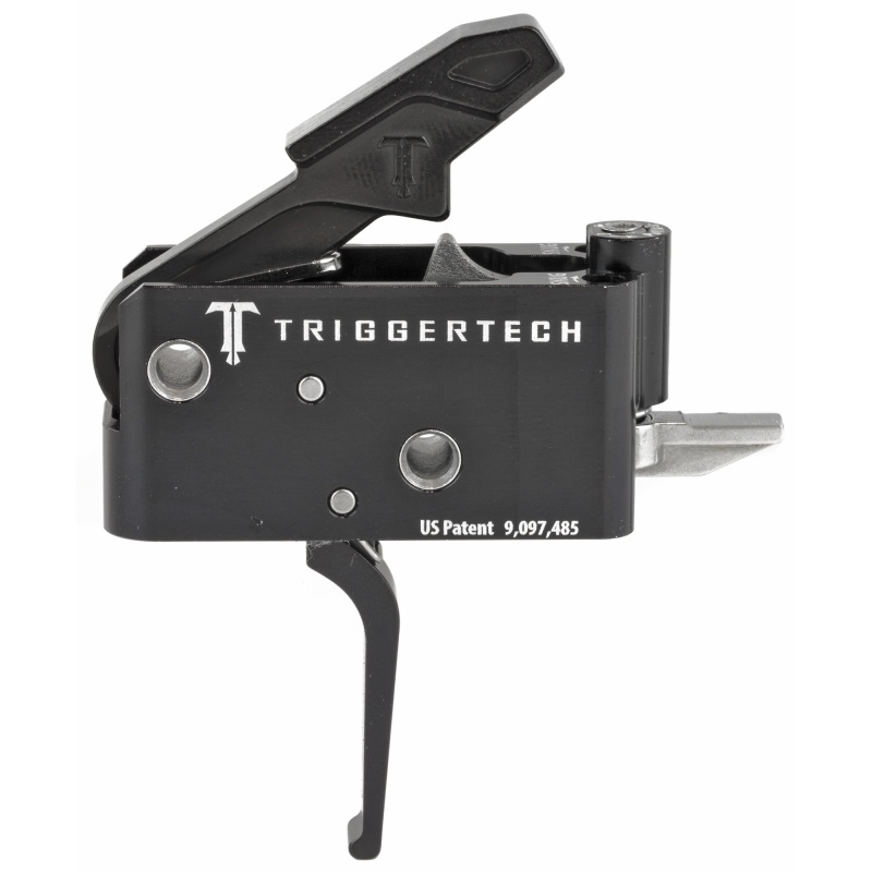 Triggertech, Trigger, 2.5-5.0Lb Pull Weight, Fits Ar-15, Adaptable Flat Trigger, Two Stage, Adjustable, Black Finish, Includes Installation Tools, Instruction Book, & Triggertech Patch