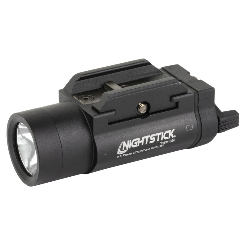 Nightstick, Twm-350, Tactical Weapon-Mounted Light, 350 Lumens, 12,000 Candela, Black, 2.5 Hours Of Runtime, Ip-X7 Waterproof