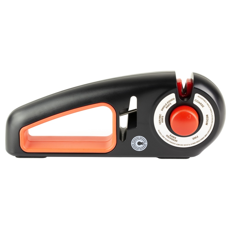Caliber Gourmet, Adjustable Knife Sharpener, Black And Red