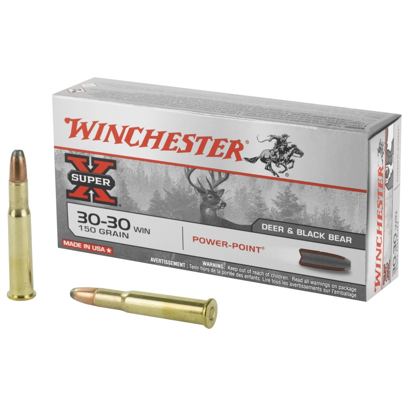 Winchester Ammunition, Super-X, 30-30, 150 Grain, Power Point, 20 Round Box