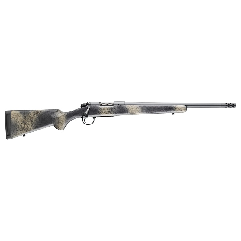 Bergara, B-14 Wilderness Series Ridge Rifle, Bolt Action Rifle, 308 Winchester, 20" Barrel, Threaded 5/8X24, Omni Muzzle Brake, Fluted Brake, Cerakote Finish, Gray, Wilderness Synthetic Stock, Hinged Floor Plate, 4 Rounds, Right Hand