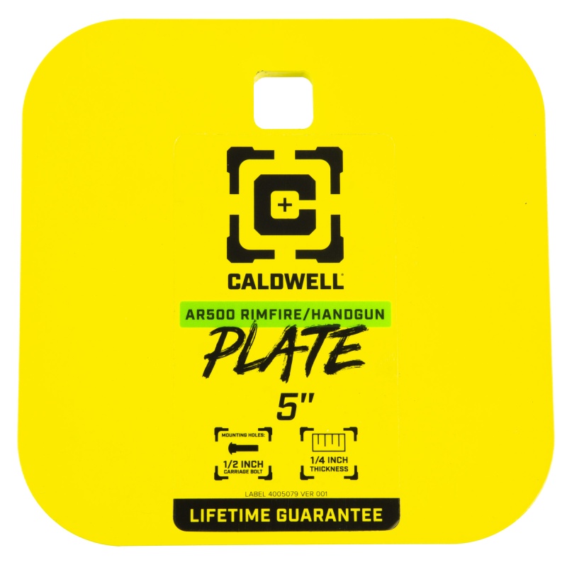 Caldwell 1/4" AR500 Rimfire/Handgun Gong
