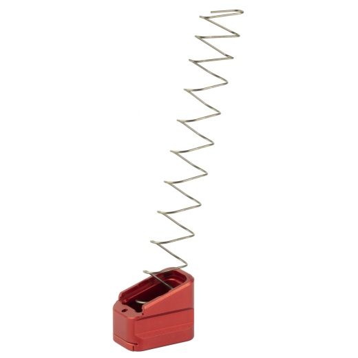 Shield Arms, +5/+4 Magazine Extension, Aluminum, Anodized Finish, Red, Fits Glock 17/22