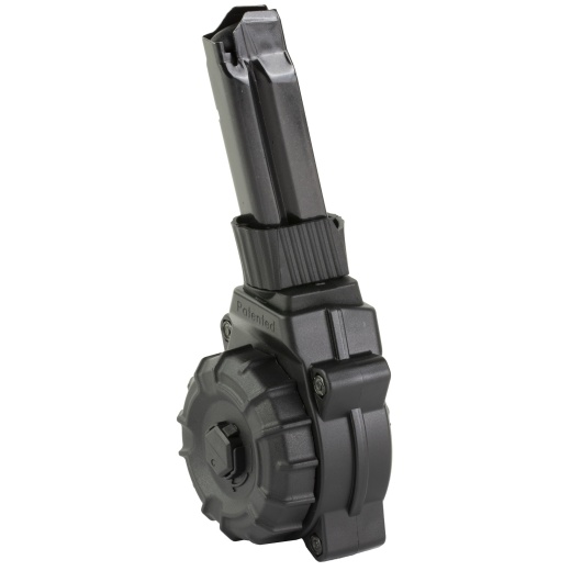 Promag Industries, Magazine, 9Mm, 30 Round Drum, Fits S&W Shield Plus, Polymer, Black