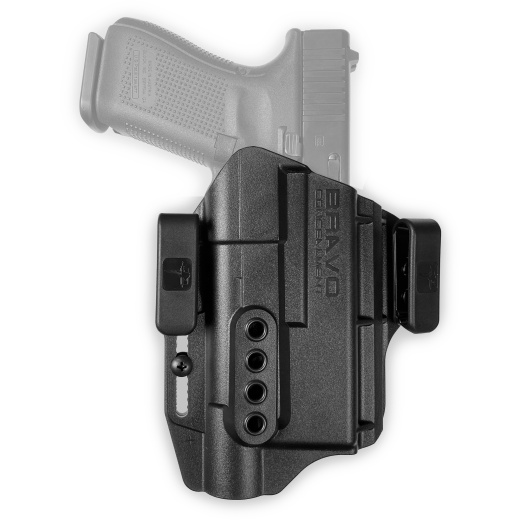 Bravo Concealment, Torsion Light Bearing, Iwb Concealment Holster, Waistband Clips, Fits Glock 19/19X/23/32/45 W/Surefire X300, Right Hand, Black, Polymer, Does Not Fit Glock Gen 5 40Sw