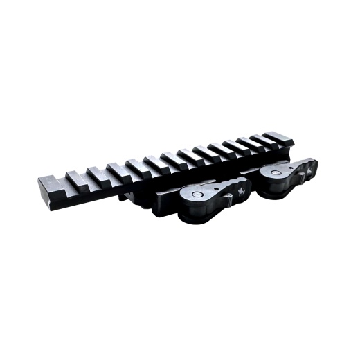 American Defense Mfg., Ad-1700, Quick Detach Riser Mount, Titanium Lever, Fits Picatinny, Anodized Finish, Black