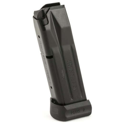 Mec-Gar Usa, Pistol Magazine, 9Mm, 17 Rounds, Fits Sig Pro 2009/2022 Pistols, Steel, Black, Anti-Friction Coating