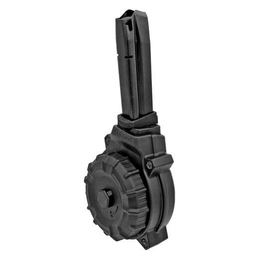 Promag Industries, Magazine, 9Mm, 50 Round Drum, Fits Sd9 & Sd9ve, Polymer, Black