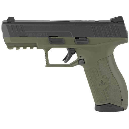Iwi Us, Inc, Masada Optics Ready, Striker Fired, Semi-Automatic, Polymer Frame Pistol, Full Size, 9Mm, 4.1" Barrel, Matte Finish, Od Green, 3 Dot Sights, 17 Rounds, 2 Magazines